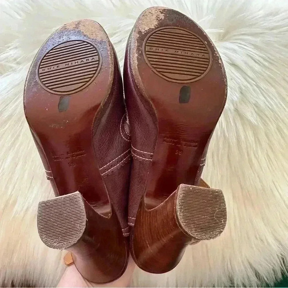 Chie Mihara Leather Heels Shoes Sz 39/ 8.5  Made In Spain - Picture 12 of 12
